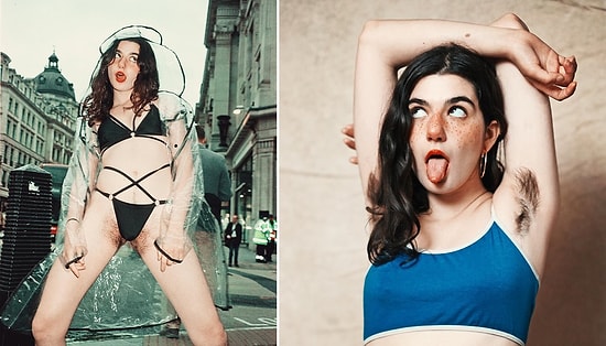 Vücut Kıllarını Almayı Reddeden OnlyFans Modeli, Bikinileri ile Londra Metrosunda Dans Etti