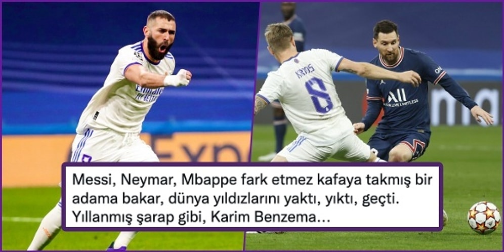Real Madrid Çeyrek Finalde! Müthiş Maçta Messi, Neymar ve Mbappe'li PSG'yi Karim Benzema Yıktı