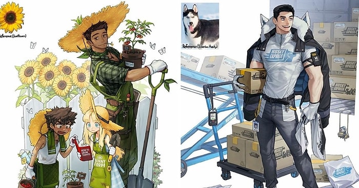 Художник переосмысливает животных, насекомых, предметы повседневного обихода и еду как героев аниме (15 новых картинок)