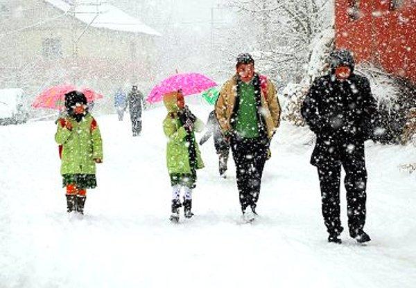 Samsun'da Eğitime Kar Molası!