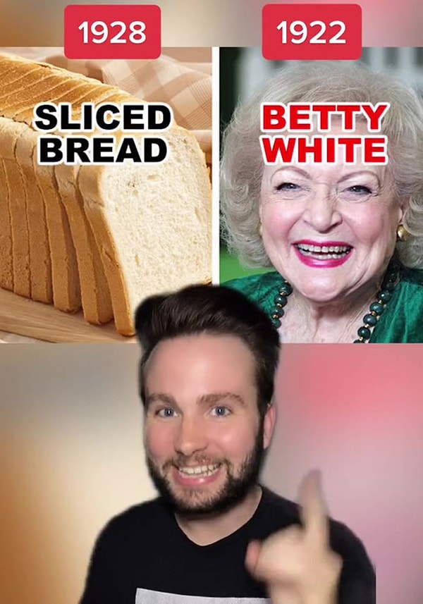 1. Бетти Уайт была на самом деле старше нарезанного хлеба.
