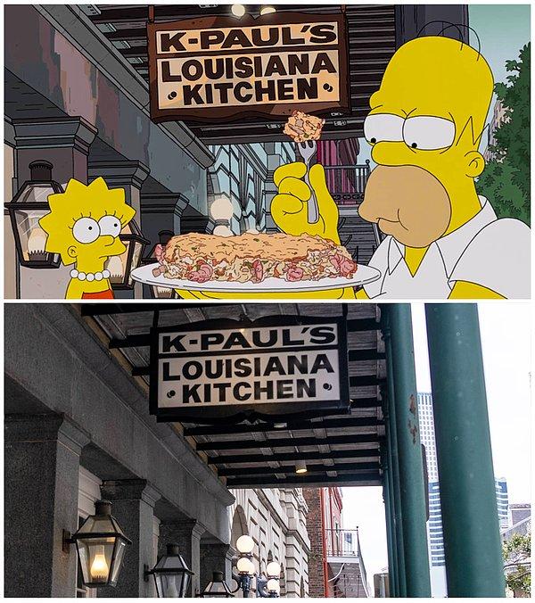 The Simpsons, K-Pauls Louisiana Kitchen, New Orleans, Los Angeles.