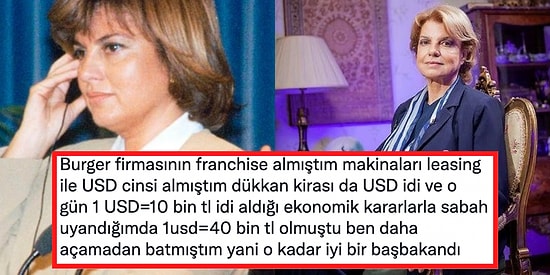 'Milletimi Özledim' Diyerek Siyasete Dönmek İstediğini Belirten Tansu Çiller'e Gelen Yorumlar