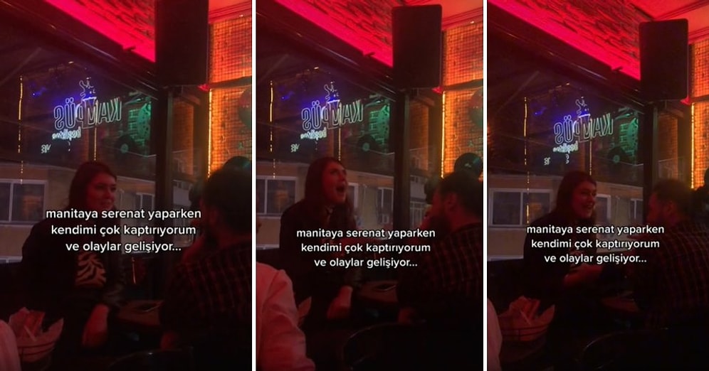 Mekanda MFÖ'den 'Ali Desidero' Çalmaya Başlayınca Sevgilisine Serenat Yapan Kadının Muhteşem Anları