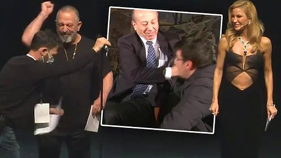 Cem Yılmaz'dan Muharrem Sarıkaya'ya Gönderme! Canlı Yayında Çalışanı Tokatlamıştı...