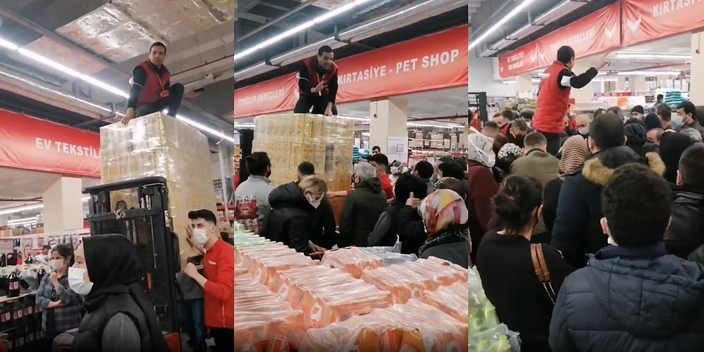 Ayçiçek Yağı Almak İçin Birbirlerinin Üzerine Çıkan Vatandaşlar: 'Bu Videoyu Paylaşın, Cumhurbaşkanı Görsün'