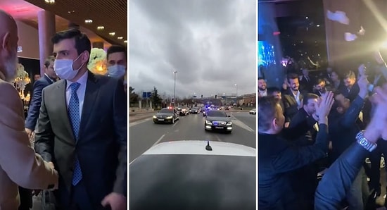 Çakarlı Araçların Konvoy Yaptığı, Gelinin veya Herhangi Bir Kadının Gözükmediği Düğün Videosu Gündem Oldu