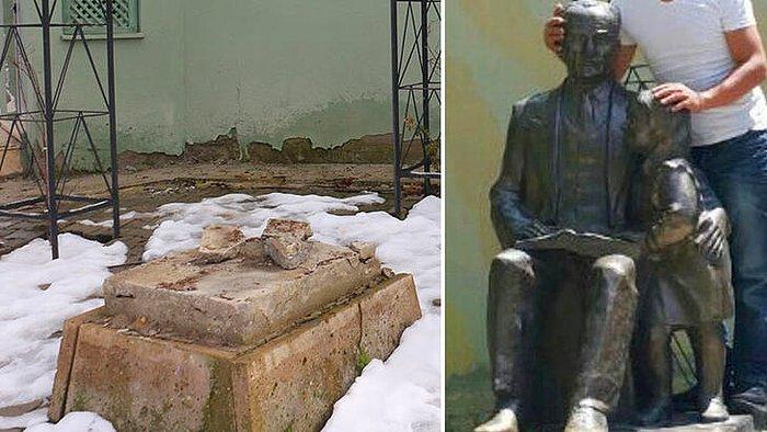 Bin TL'ye Satmışlar: 140 Kiloluk Atatürk Heykelini Belediye Personeli Çalmış
