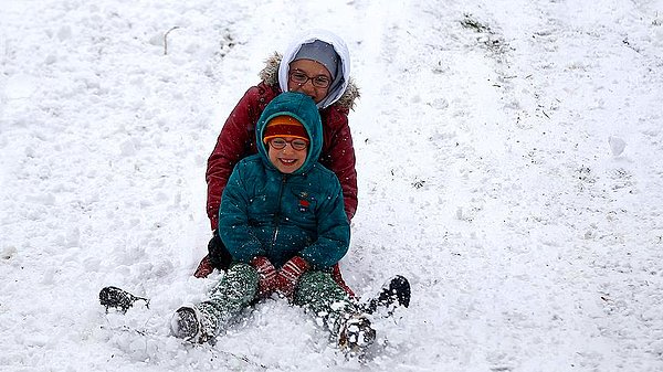 Gaziantep'te Okullara Kar Molası