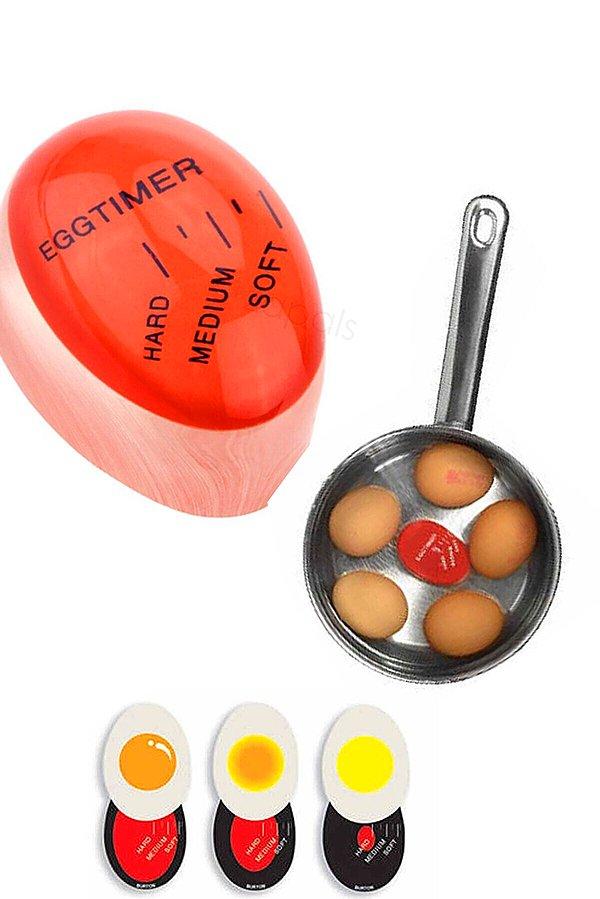 3. Yumurta kıvamının hep aynı olmasını isteyenler için yumurta zamanlayıcı...