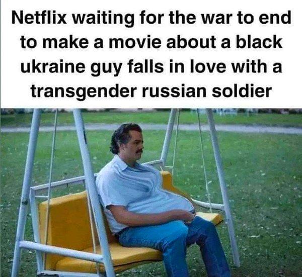 "Netflix siyahi Ukraynalı bir adamın cinsiyet değiştirmiş Rus askerine aşkını anlatan filmin çekimi için savaşın bitmesini bekliyor."