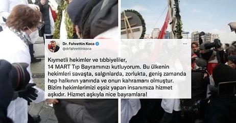 Bir İki Üç Tıp: Taksim'de Hekimlere Polis Müdahalesi ve Fahrettin Koca Sosyal Medyanın Gündeminde