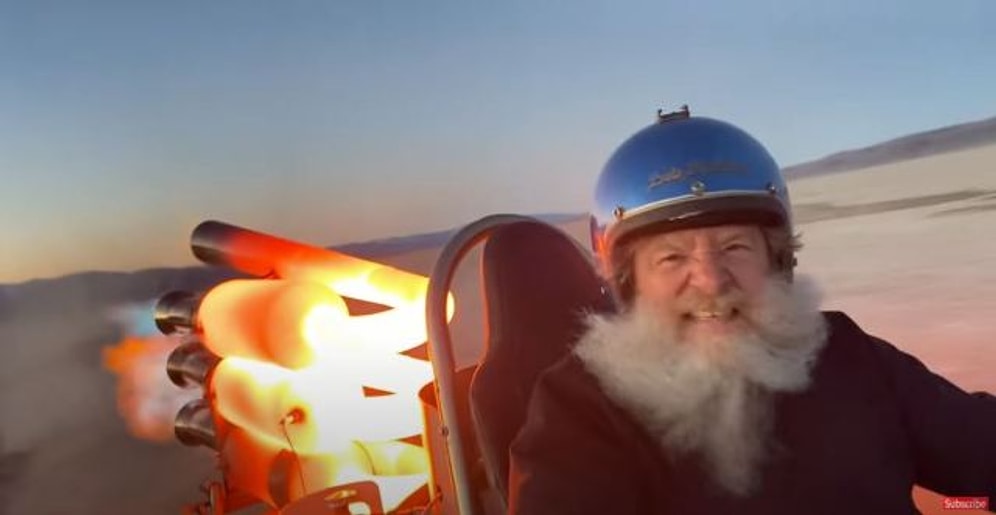 Go-Kart Aracına Jet Motoru Takan Adrenalin Bağımlısı Adamın Muhteşem Anları