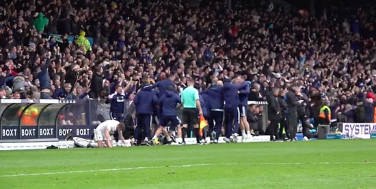 Leeds United Taraftarlarının Attıkları Son Saniye Golünden Sonra Yarınlar Yokmuşçasına Sevindiği Anlar