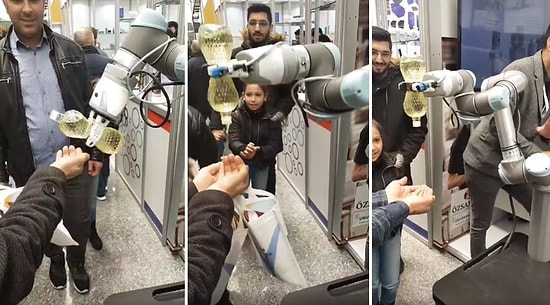 Boston Dynamics İşine Bak: Türkiye'de Kolonya Döken Robot Kol Geliştirildi