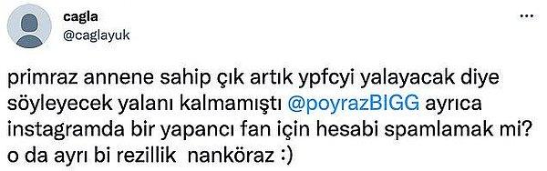 Geçtiğimiz haftalarda bir Twitter hesabı Survivor yarışmacısı Ayşe ve Poyraz'ın ilişki yaşadığına dair Yiğit Poyraz'ın annesini rahatsız ettiği mesajları yayınlamıştı.