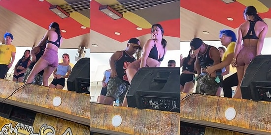 Eğlence Mekanında Kendisine Twerk Yapan Kadını Görünce Heyecandan Pantolonunu İndiren Adam
