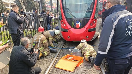İntihar İddiası: Fatih'te Bir Kişi Tramvayın Altında Kaldı!
