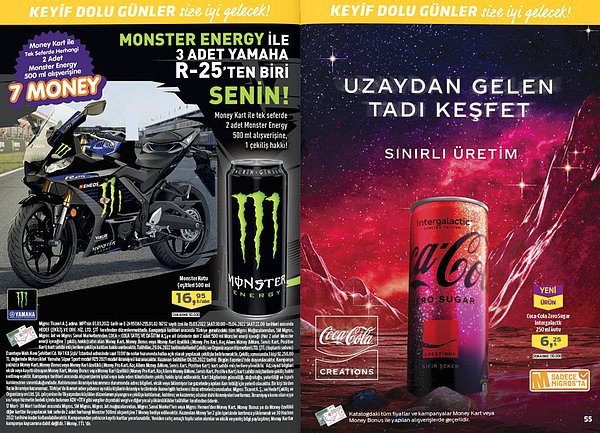 Monster Kutu Çeşitleri 500 ml 16,95 TL.