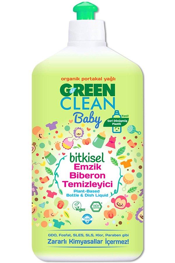5. Green Clean Baby Bitkisel Organik Portakal Yağlı Emzik Biberon Temizleyici