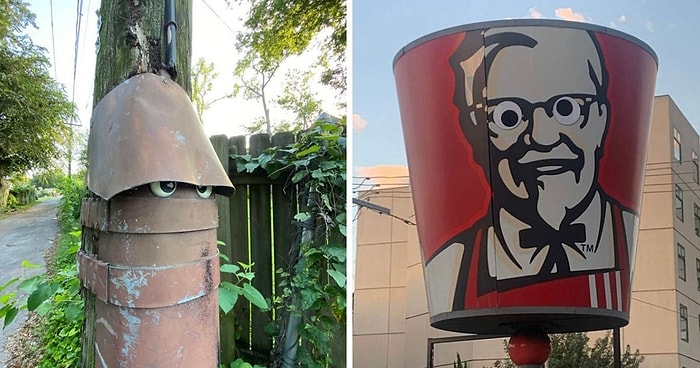 17 случаев, когда самоклеящиеся глаза сделали неодушевленные предметы более забавными