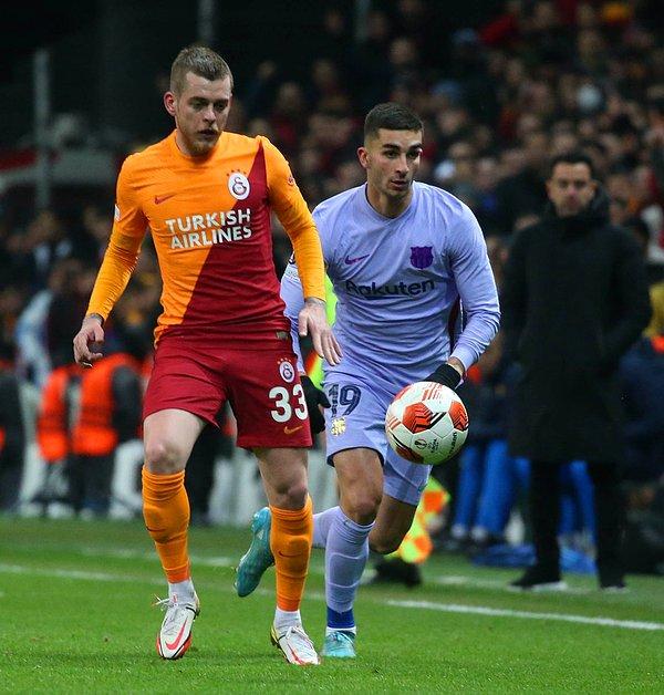 Kalan sürede başka gol olmayınca Galatasaray UEFA Avrupa Ligi'ne veda etti.