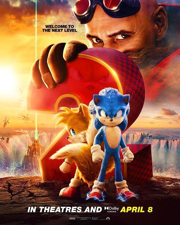 10. "Sonic The Hedgehog 2"den yeni afiş geldi.