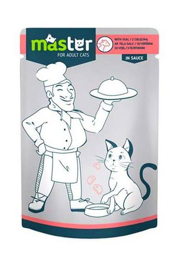 10. Master Dana Etli Pouch Yaş Kedi  Maması