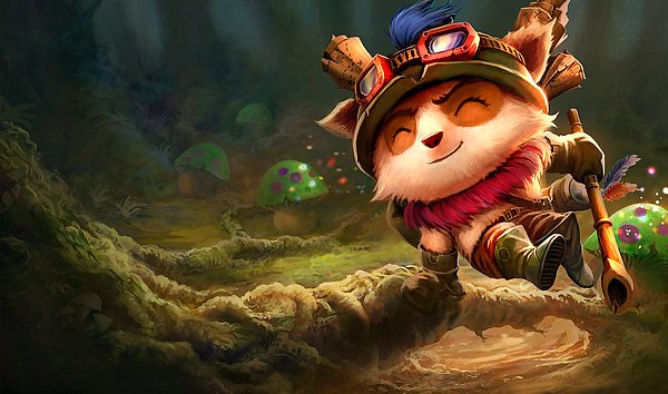 10. "Teemo. Şirin olmak için tasarlandığı her halinden belli olan bu baş belasına katlanamıyorum."