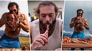 Sadece Çiğ Et Yiyerek Protein Ağırlıklı Beslenmeye Çağ Atlatan Wolverine Lakaplı Sporcu Adam