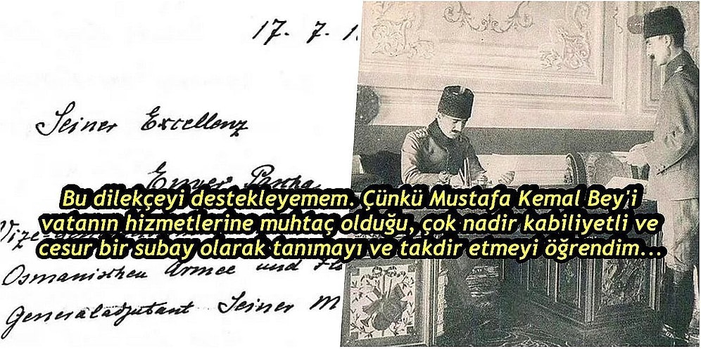 Albay Mustafa Kemal'in Çanakkale'deki İstifa Dilekçesini Liman von Sanders Engellemişti!