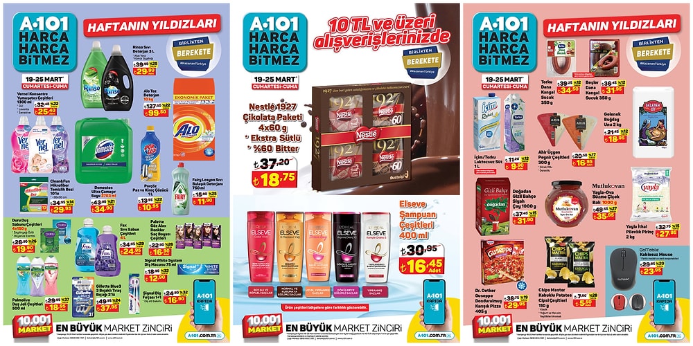 19 - 25 Mart 2022 A101 Haftanın Yıldızları Kataloğu