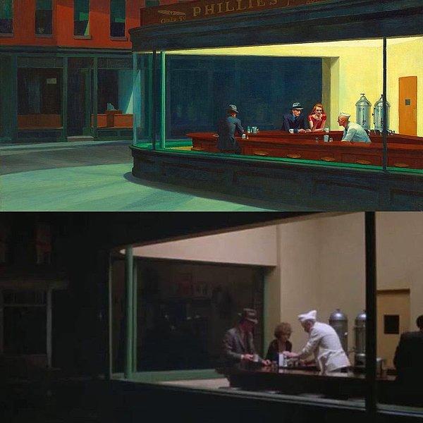 Herbert Ross'un 'Pennies from Heaven'(1981) adlı filmi ve Edward Hopper'ın 'Gece Kuşları'(1942) adlı eseri