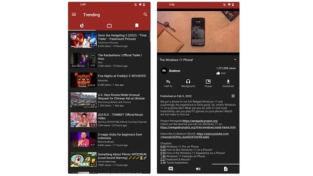 YouTube Vanced'a en iyi alternatif: NewPipe YouTube Vanced'a en iyi alternatif: NewPipe