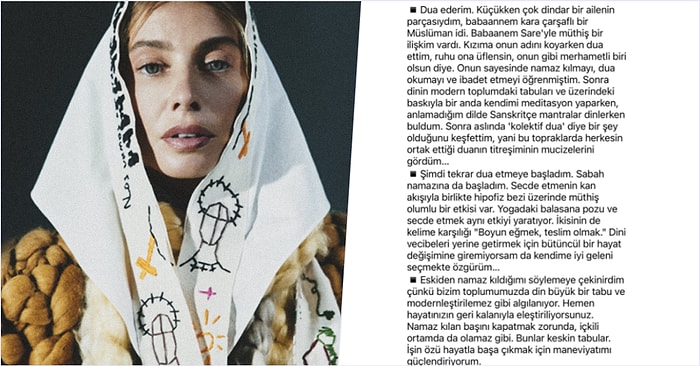 Tuba Ünsal Yaptığı Paylaşımda Tekrardan Dua Etmeye ve Namaz Kılmaya Başladığını Belirtti, Yorumlar Gecikmedi!