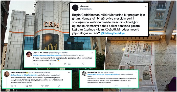 Kültür Merkezinde Mescid Olmadığı için Bebek Bakım Odasında Gazete Üzerinde Namaz Kılan Adam ve Gelen Yorumlar