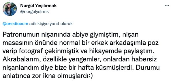 2. Nişanlanmadığına mı ikna etmiş?