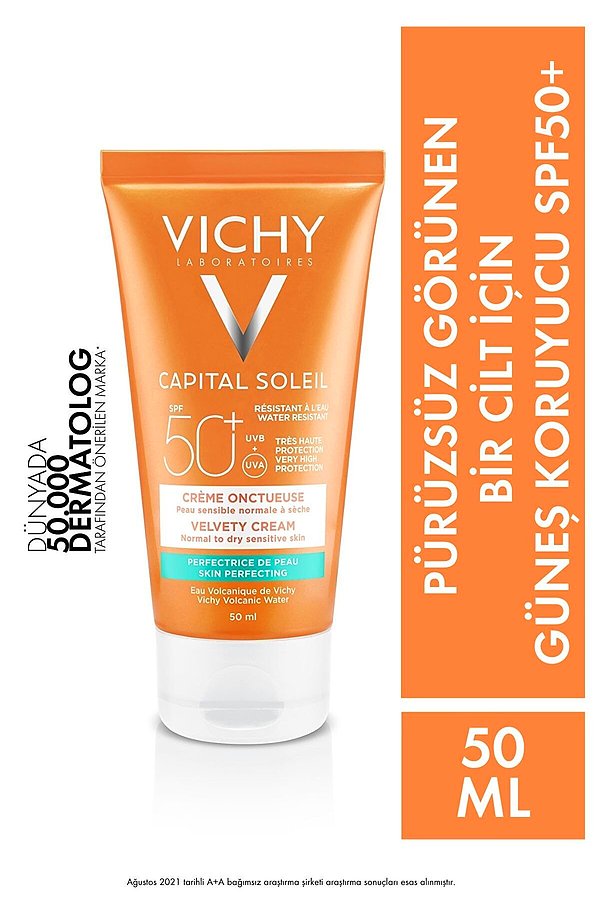 9. Vichy Ideal Soleil Velvety Cream Spf50