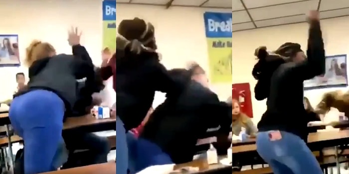 Beyaz Kadın Siyah Kadını Döverken Eğlenenler, Siyah Kadın Beyaz Kadını Allah'ına Kavuştururken Müdahale Etti