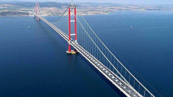 Turan Çanakkale Köprüsü'nün dünyanın en büyük köprüsü olduğunu belirterek sözlerine şöyle devam etti 👇