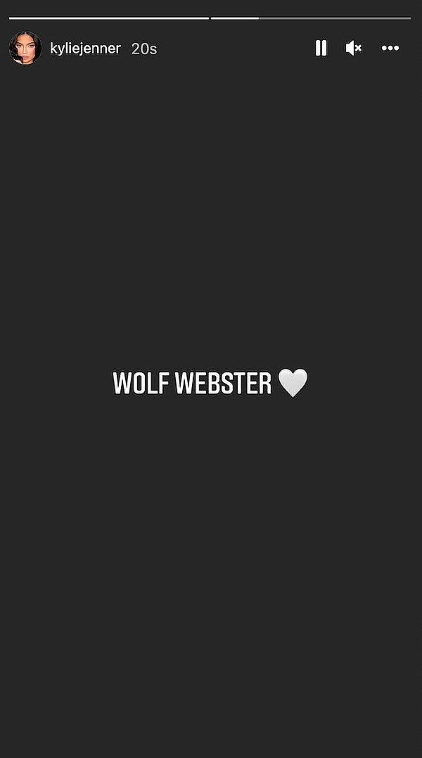 Sonrasında ise bebeğinin adının Wolf Webster olduğunu 300 milyon kişiye duyurmuştu...