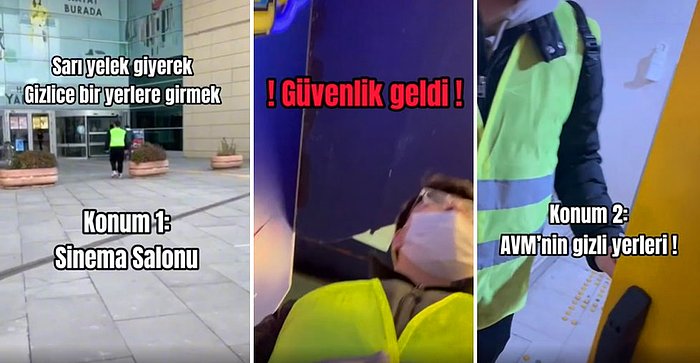 Sadece 'Sarı Yelek' Giyerek AVM'de İstedikleri Yere Sorgusuz Sualsiz Giren Gençler