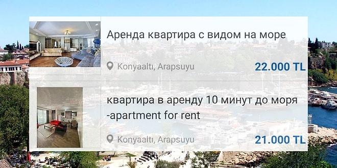 Antalya ve İlçelerine Yerleşen Ruslar ve Ukraynalılar Nedeniyle Oluşan Kira Fiyatlarına İnanamayacaksınız!