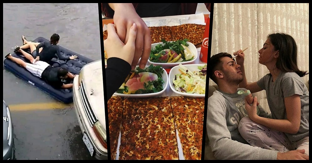 Flörte 'Biz' Diye Atmalık Fotoğrafları Paylaşarak Hem Güldüren Hem de Romantikliğin Dibine Vuran Kişiler