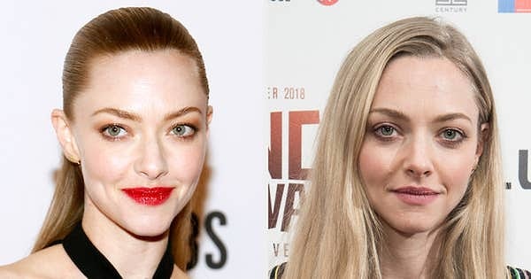 Аманда Сейфрид выглядит лучше с красной помадой или без?