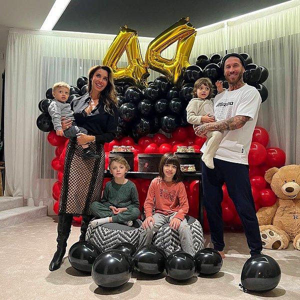 13. Sergio Ramos ve ailesi.