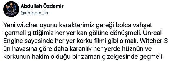 3. Bu oyuncunun beklentileri ise bizi biraz ürkütmedi değil.