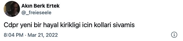 6. Güvenini yitirmiş olanlar da yok değildi.