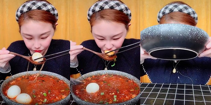 Mukbang Videosu Çekerken Tam 35 Tane Haşlanmış Yumurta Yiyen Kadını Görünce İştahınız Kapanacak