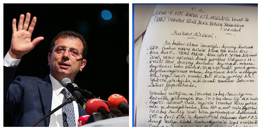 Cezaevinden Mektup Yolladı: Danıştay Cinayeti Hükümlüsünden 'İmamoğlu'na Suikast' İhbarı